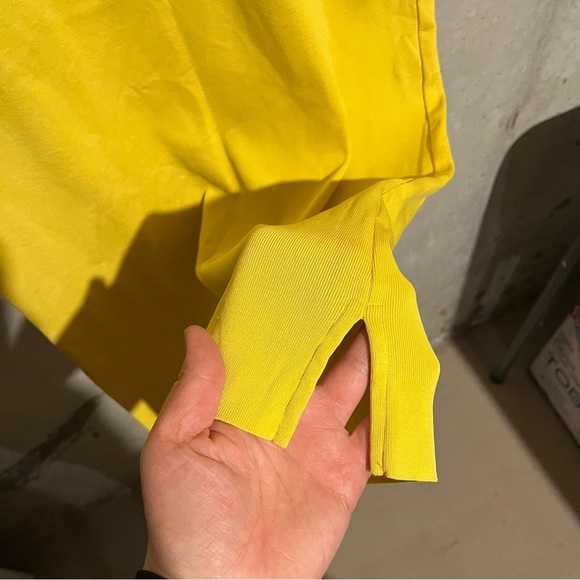 Ralph Lauren Women’s Yellow Bodycon Pencil Dress Size M Cotton - Picture 4 of 12